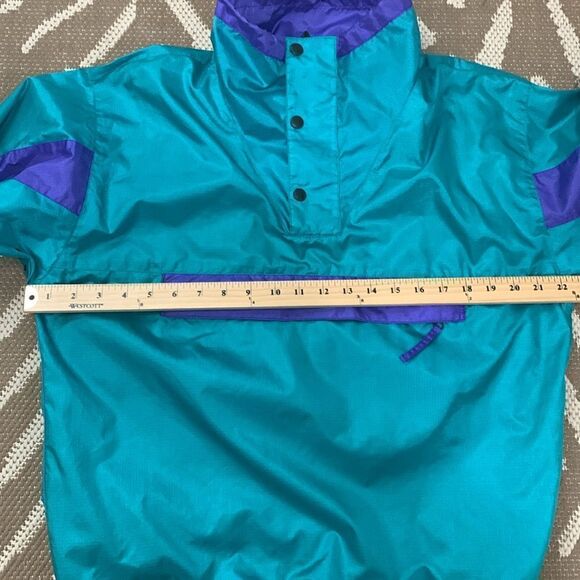 Vintage The North Face Nylon Coated With Acrylic Teal/Purple Tracksuit Sz Small - Picture 14 of 17